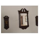Decorative Wall Mirror and Sconces