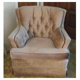 Kroehler Tufted Velvet Arm Chair 31x29