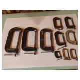 Assorted C Clamps
