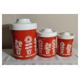 Vintage Atapco Nesting Aluminum Canisters