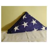 Folded USA Flag