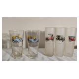 Vintage Car High Ball Glasses