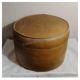 Vintage Vinyl Stool/Ottoman 10x15x15
