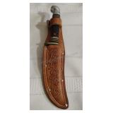 Western USA Knife with Sheath