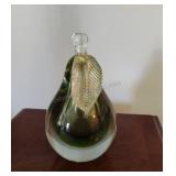 Murano Gold Fleck Glass Bookend