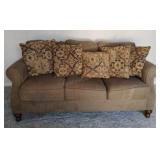 Sofa with Toss Pillows 34x5ftx38