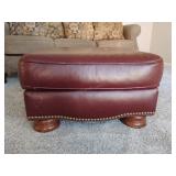 Bradington Young Leather Ottoman 17x29x22
