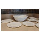 Westmoreland Milk Glass Bowls and Cake Plates 2/7