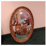 Vintage Beveled Wall Mirror 27x18