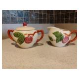 Franciscan Cream and Sugar