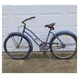 Vintage balloon tire bicycle. No badge or name.