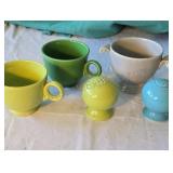 Miscellaneous Fiesta ware dishes. All pieces