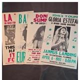 Concert posters. 14x22.