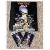Superbowl XVI Program & Ticket Stubs