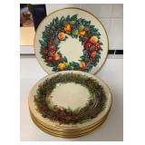 7 Lenox Christmas Plates 10.75 inch