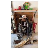 Homemade Golfers Cubby With Contents
