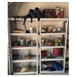 Plastic Shelving  Units & Contents