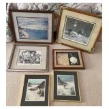 Collection of Beach Prints & Sand Dollar Shadow