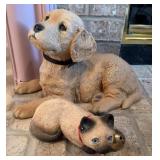 Cast Resin Dog & Cat