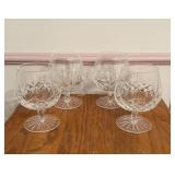 Set of 4 Waterford Crystal Brandy Glasses