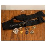 Navy ribbon, Pin & Marine Tie Pin