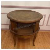 French Provincial style two-tier hardwood accent