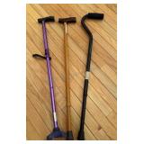 3 adjustable Walking Canes