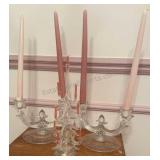 Etched Candle Holders & Hand Blown Tree