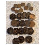 Wheat Cents & Large Copper Pennies
