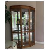 Lighted Curio Cabinet 15x49x76inches tall