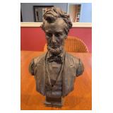 Resin cast Lincoln Bust Geo E. Bissell Chipped
