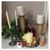 Group of Candles & Home decor