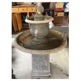 As is Faux Cement Garden Fountain