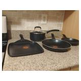 T-Fal Frying Pans and Sauce Pan