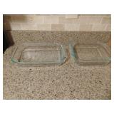 Pyrex Glass Casserole Dishes 8x11 & 8.5x8.5