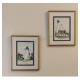 Presque Isle Lighthouse Framed  Art 8x10