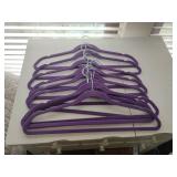 10 Non Slip Purple Hangers