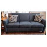 Flexsteel Blue Sofa w/Toss Pillows