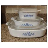 Corningware Blue Cornflower Casseroles *