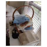 Basket of Table/Assorted Linens