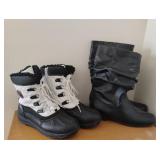 2 Pair Ladies Boots Size 8