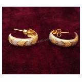 14kt Gold Hoop Pierced Earrings