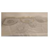 Assorted Glassware Plates and Bowls