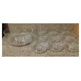 Arcoroc  USA Serving  Bowl and 9 Salad Bowls