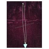 Sterling Silver 925 Box 16in Chain w Pendant