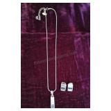 Lia Sophia Costume Jewelry Necklace and Pierced