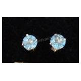14kt Gold and Gemstone Stud Earrings