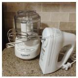 Cuisinart Mini Prep Plus and Kitchen Aid Beater