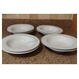 Pier One White Pasta Bowls Set of 8