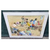 Framed Original Watercolor by Marjorie Hecht